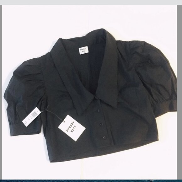 Sunday Best Aritzia New Solitaire puff sleeve blouse - Picture 6 of 6